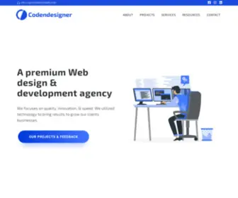 Codendesigner.com(Having a unique website design) Screenshot