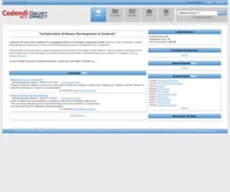 Codendi.org(Codendi:Welcome) Screenshot