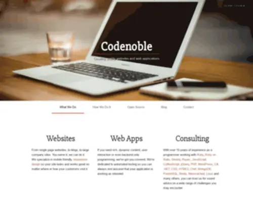 Codenoble.com(Ruby Web Developers) Screenshot
