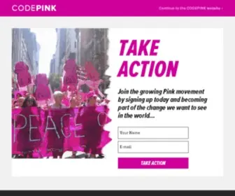 Codepink4Peace.org(CODEPINK) Screenshot