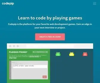 Codepip.com(Learn to code by playing games) Screenshot