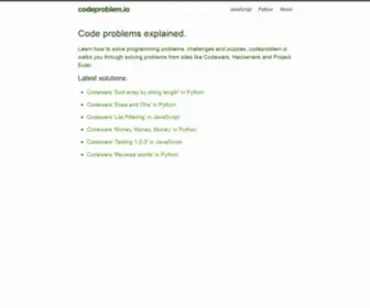 Codeproblem.io(Learn how to solve programming problems) Screenshot