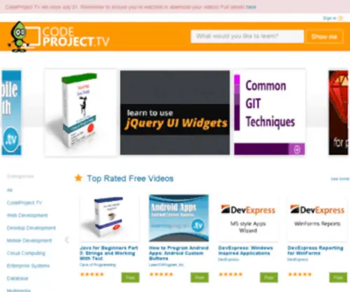 Codeproject.tv(CodeProject) Screenshot