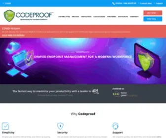Codeproof.com(Codeproof Cyber Device Manager platform is an award) Screenshot