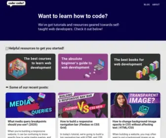 Coder-Coder.com(Learning web development) Screenshot