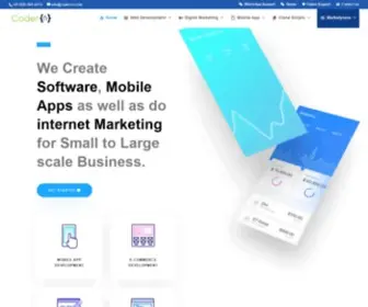 Codercv.com(Software Development & eMarketing Company) Screenshot