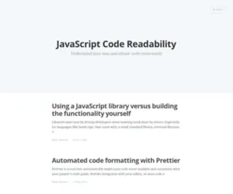 Codereadability.com(JavaScript Code Readability) Screenshot