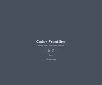 Coderfrontline.com(Coder Frontline) Screenshot