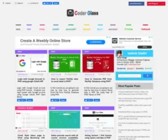 Coderglass.com(Coderglass programming blog) Screenshot
