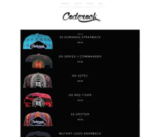 Coderockstreetwear.com(Coderock) Screenshot