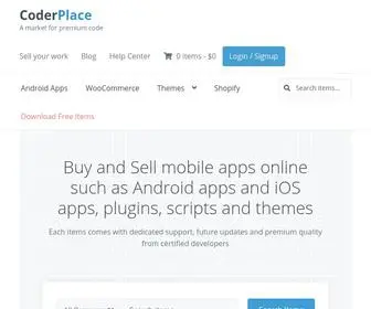 Coderplace.com(Buy and sell apps online at CoderPlace) Screenshot