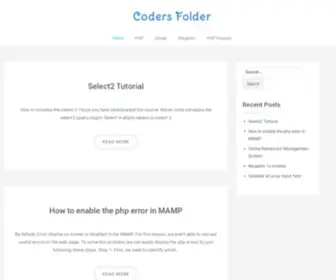 Codersfolder.com(Coders Folder) Screenshot