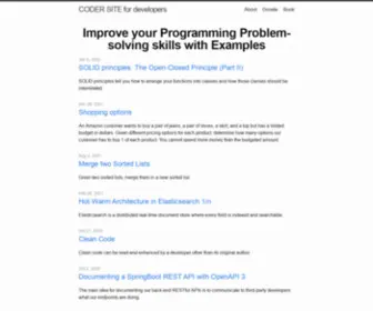 Codersite.dev(CODER SITE for developers) Screenshot