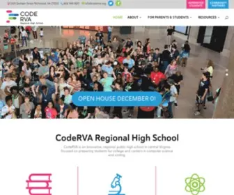 Coderva.org(Magnet School for Computer Science in Richmond) Screenshot