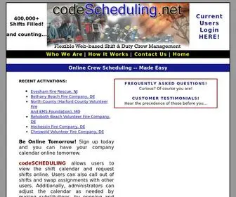 Codescheduling.net(CodeSCHEDULING is Shift Scheduling SIMPLIFIED) Screenshot