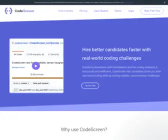 Codescreen.com(Discover CodeScreen) Screenshot