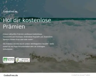 Codesfree.de(Prämien) Screenshot