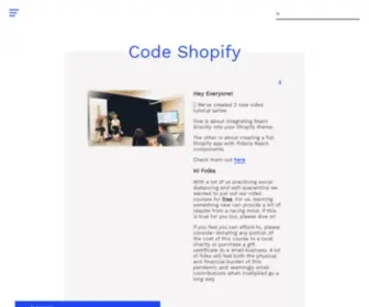 Codeshopify.com(Code Shopify) Screenshot