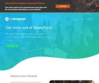 Codesigned.com(Intranets built for the pace of Enterprise) Screenshot