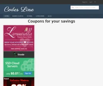 Codesline.com(Coupons & Promo Codes) Screenshot