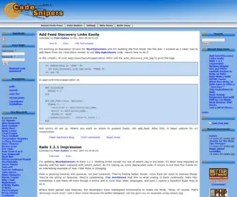 Codesnipers.com(Connecting Developers) Screenshot