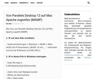 Codesolutions.de(WordPress) Screenshot