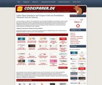 Codesparer.de(Gutscheine) Screenshot