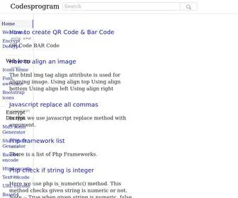 Codesprogram.com(Codes Program) Screenshot