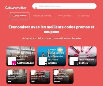 Codespromotion.fr(Code Promo) Screenshot