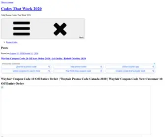 Codesthatwork2018.com(Codes That WorkValid Promo Codes That Work 2024) Screenshot