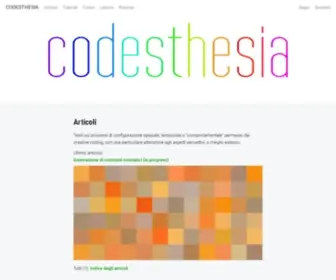 Codesthesia.net(Home page) Screenshot