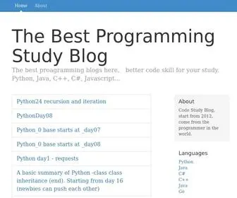 Codestudyblog.com(Code study blog) Screenshot