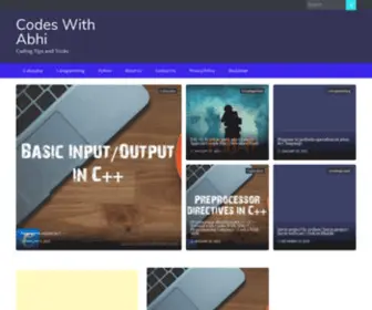 Codeswithabhi.com(Coding Tips and Tricks) Screenshot