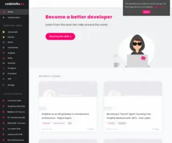 Codetalks.tv(The best code talks around the world) Screenshot