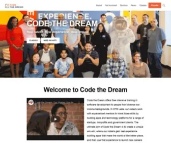 Codethedream.org(Code the Dream) Screenshot