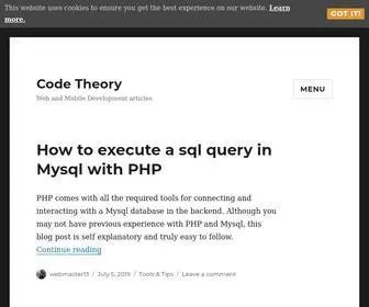 Codetheory.in(Code Theory) Screenshot
