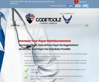 Codetoolz.com(Managed Care Contracting Services) Screenshot