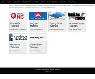 Codeusingjava.com(Home) Screenshot