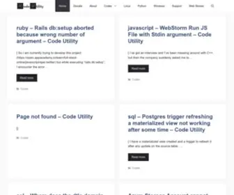 Codeutility.org(Code Utility) Screenshot