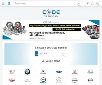 Codevaruosad.ee(CODEPARTS OÜ) Screenshot
