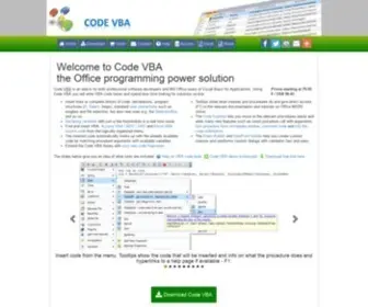 CodevBa.com(VBA coding assistant integrated in the VBA Editor) Screenshot