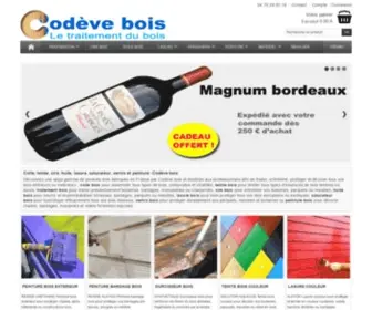 Codeve.fr(Peinture, vernis, lasure, huile et cire bois) Screenshot