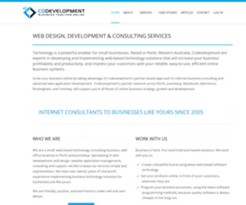 Codevelopment.com.au(Codevelopment Web Development Perth) Screenshot