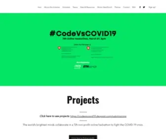 Codevscovid19.org(Start) Screenshot