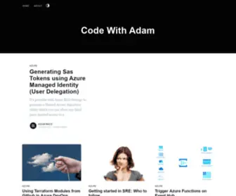 Codewithadam.com(Code With Adam) Screenshot