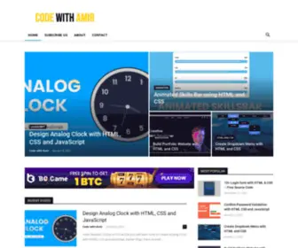 Codewithamir.com(Code with Amir) Screenshot