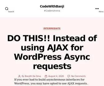 Codewithbanji.com(#CodersArena) Screenshot