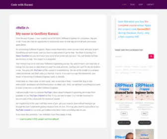 Codewithkarani.com(Enterprise software consultancy services) Screenshot