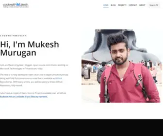 Codewithmukesh.com(Codewithmukesh) Screenshot