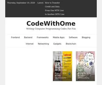 Codewithome.com.ng(Writing Computer Programming Codes For Fun) Screenshot